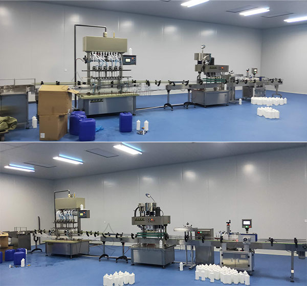 消毒液生产线客户现场实拍