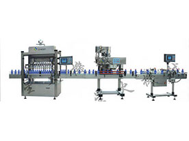 全自动直列式液体灌装生产流水线