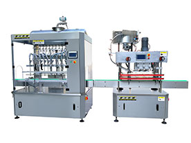 乳液灌装旋盖生产线